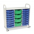 Callero Plus Treble Trolley with Shallow and Deep Trays